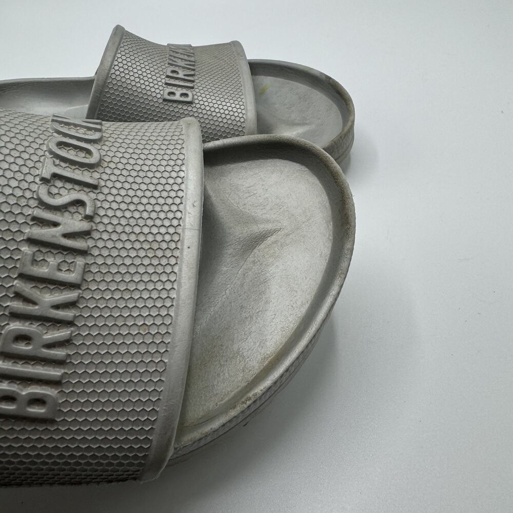 Birkenstock Barbados Eva Size M10 W12 EU43 Slide On Silver Comfort Sandals - Picture 7 of 10
